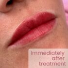 Permanent Makeup Lip Blush Photo gallery - Immediately after Treatment
